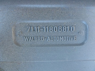 1997 BMW 528i E39 - Trunk Tool Box Kit Holder 711111806812